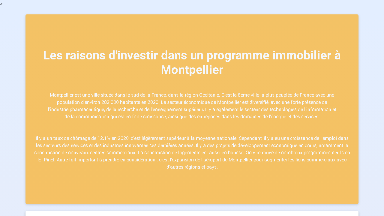 Capture d'écran de http://www.immo-neuf-montpellier.com/ 
